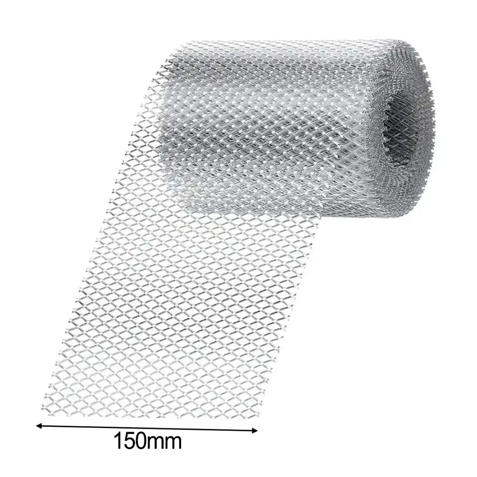 1 Rollo de Protector de canalón de Aluminio de 6m, Filtro de Hoja, Rollo de protección de canalón, Cubiertas de canalones DIY for Hojas, Protectores de Hojas for canalones(15cm)