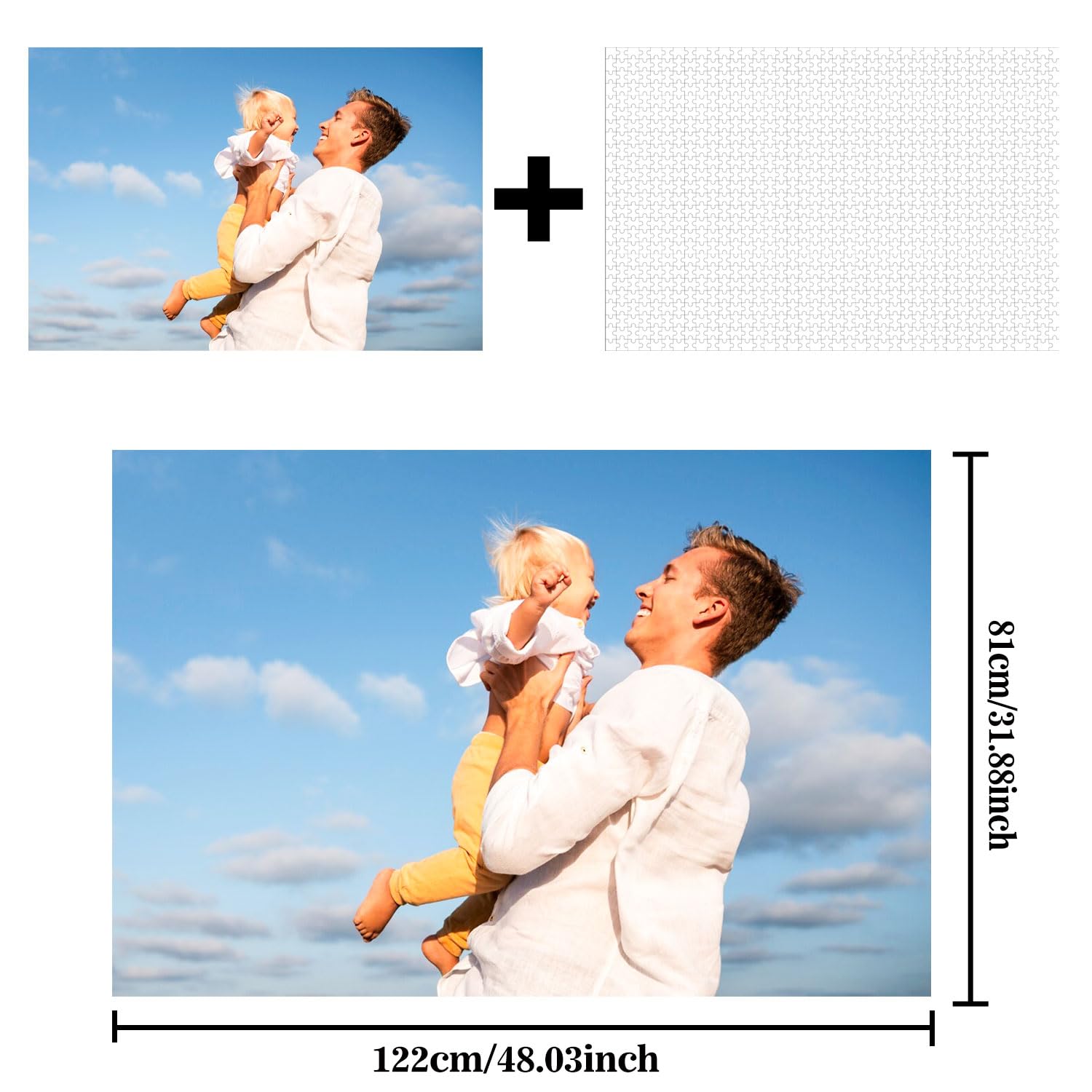 Puzzle Personnalisé Photo 35/70/120/200/300/500/1000/1500/2000/3000 Pièces,Personnalisez Votre Puzzle,Puzzle en Bois personnalisé