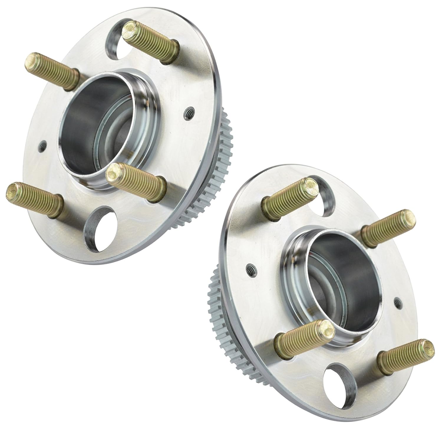 incomplete TRQ Rear Wheel Hub Bearings Assembly Set Compatible with 1990-2001 Acura Integra 1992-1995 Honda Civic 1995-1997 Civic del Sol BHA53426