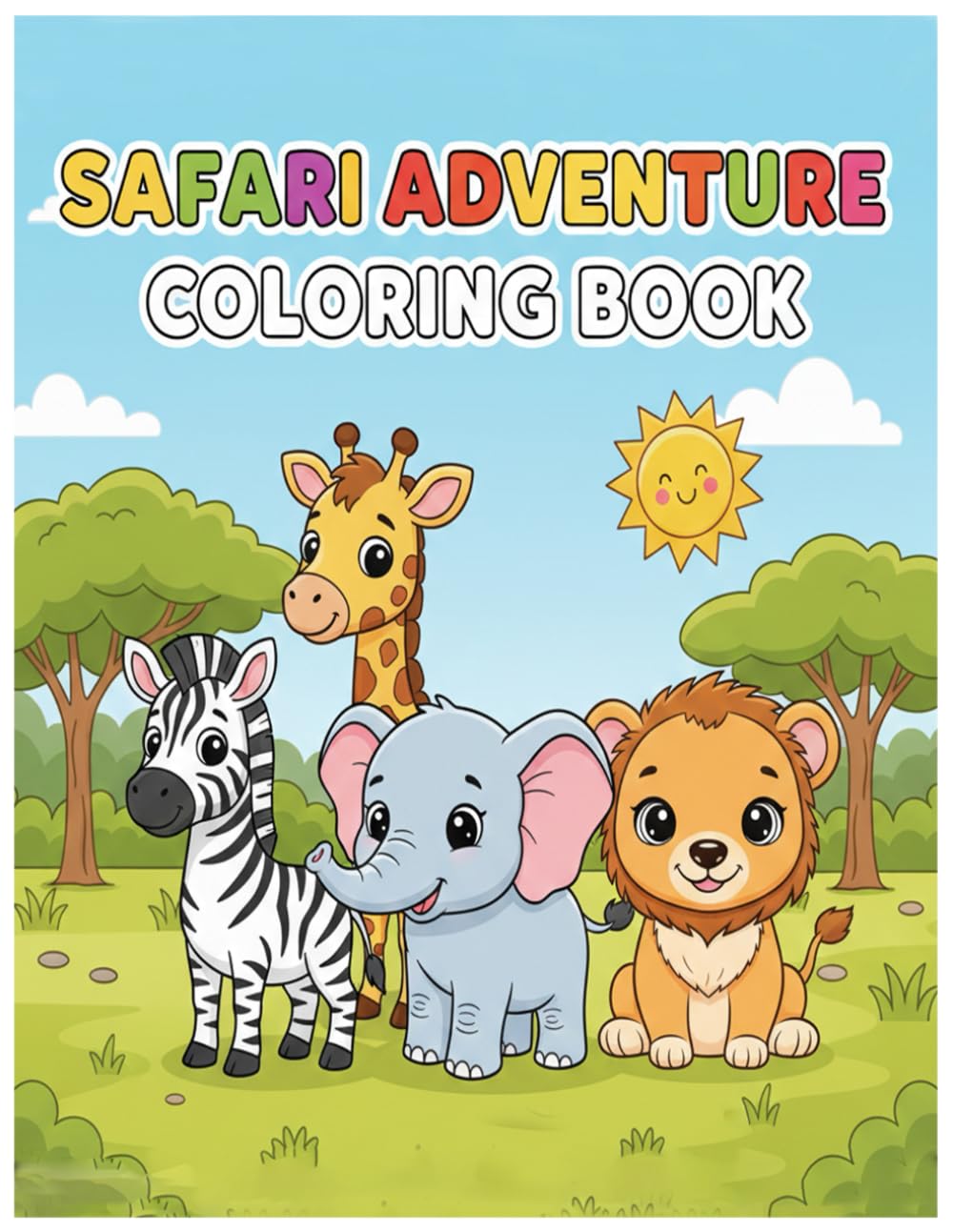 Alphabet Animals Coloring Book for Kids Ages 3-6: Fun and Easy Animal Coloring Pages for Preschool and Toddlers