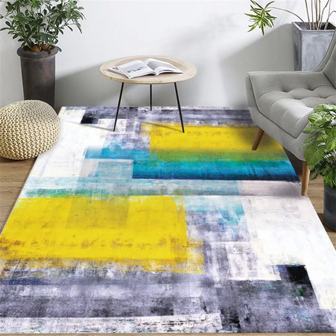 Alfombra pasillo de graffiti abstracto fácil de limpiar para habitación infantil 100x160cm