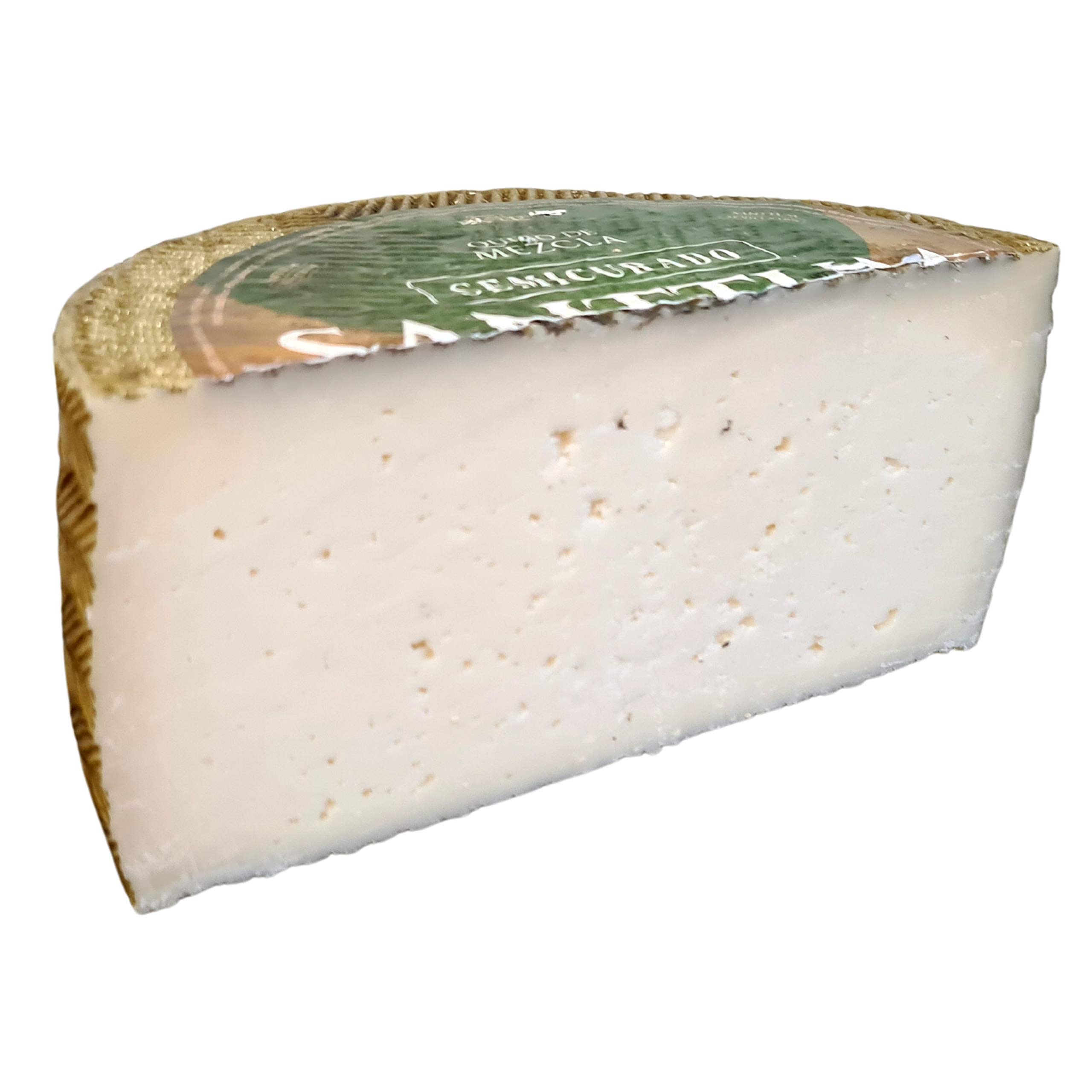 Queso Mezcla Semicurado Santtum - Medio Queso Peso Aproximado 1500 gramos - Queso Semicurado con un Sabor Intenso Apreciado por Todos los Paladares - Queso Semicurado de Mezcla