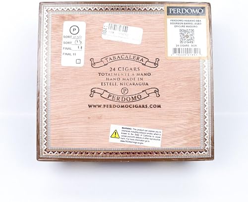 Miniatura 9 de Perdomo Epicure Maduro Habano - Caja vacía de madera para cigarros, 7.75 x 7 x 3 pulgadas