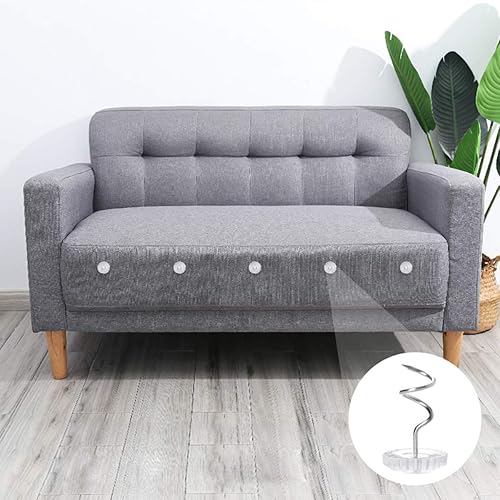 Vista 6 de Akstore 60 alfileres transparentes para falda de cama con pasadores giratorios para tapicería, fundas y faldones de cama