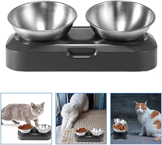 single elevated cat bowl