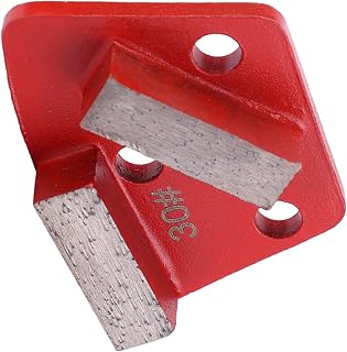 台形ダイヤモンド床研磨パッド #30 グリット 金属結合 スクレーパー 3枚セット | ダイヤモンド製台形セグメント研磨パッド3枚セット。#30グリット・金属結合・厚さ18mm・内径9mm。接着剤除去・凹凸平滑化・コンクリート粗研磨に適しています。