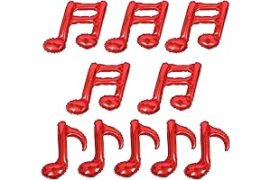 Red Music Note Balloons for Your Musical Extravaganzas