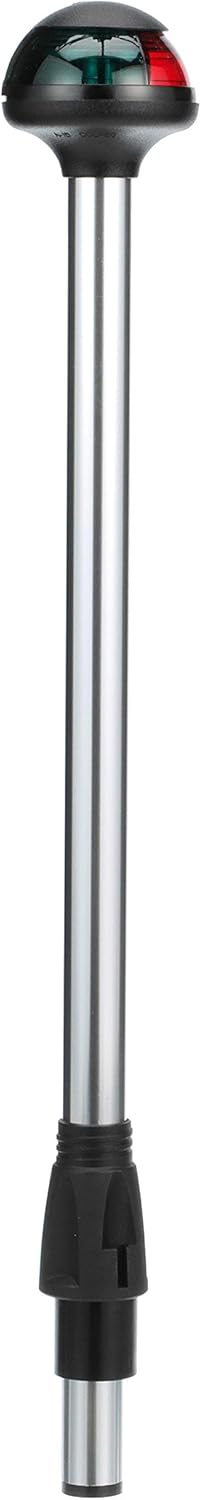 Attwood 5092-14-7 Bi-Color Boat Navigation Stowaway Pole Light with Dual Locking Collar, 14-Inch