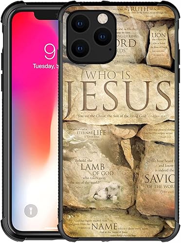 Funda compatible con iPhone 13 Pro, diseño de fe cristiana Jesús, diseño de patrón increíble, a prueba de golpes, antiarañazos, carcasa trasera de