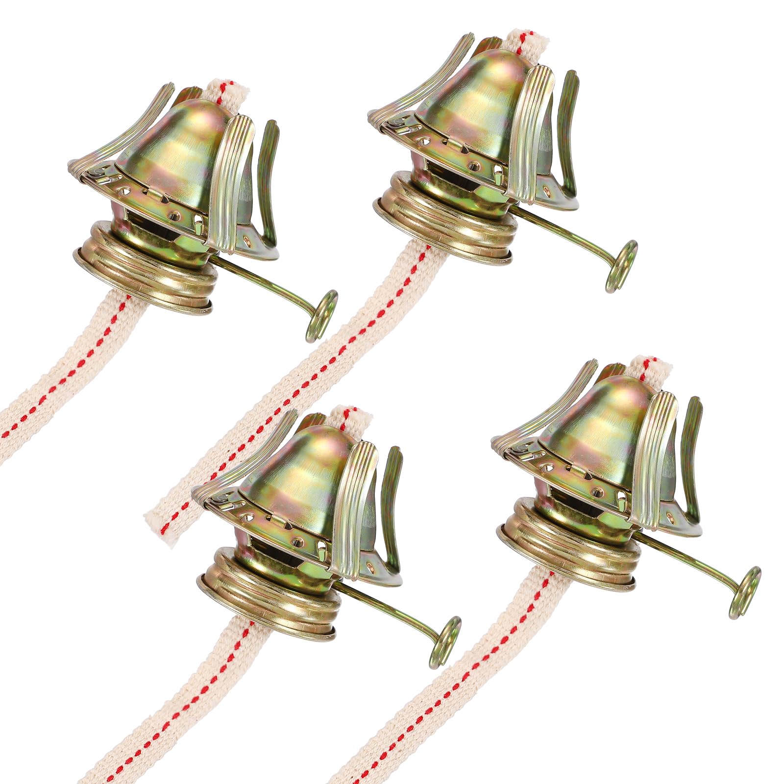 VIAPUICE Oil Lamp Burner, 4Pcs 33mm Thread Dia. 58mm Chimney Dia.