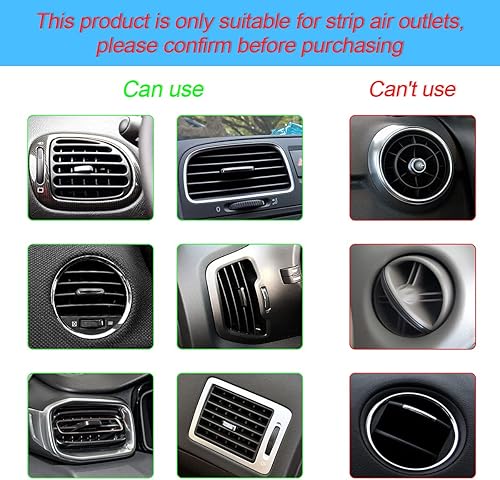 Miniatura 4 de 20tiras de decoración para aire acondicionado para auto para salidas de aire universales impermeables flexibles para la mayoría de las salidas de