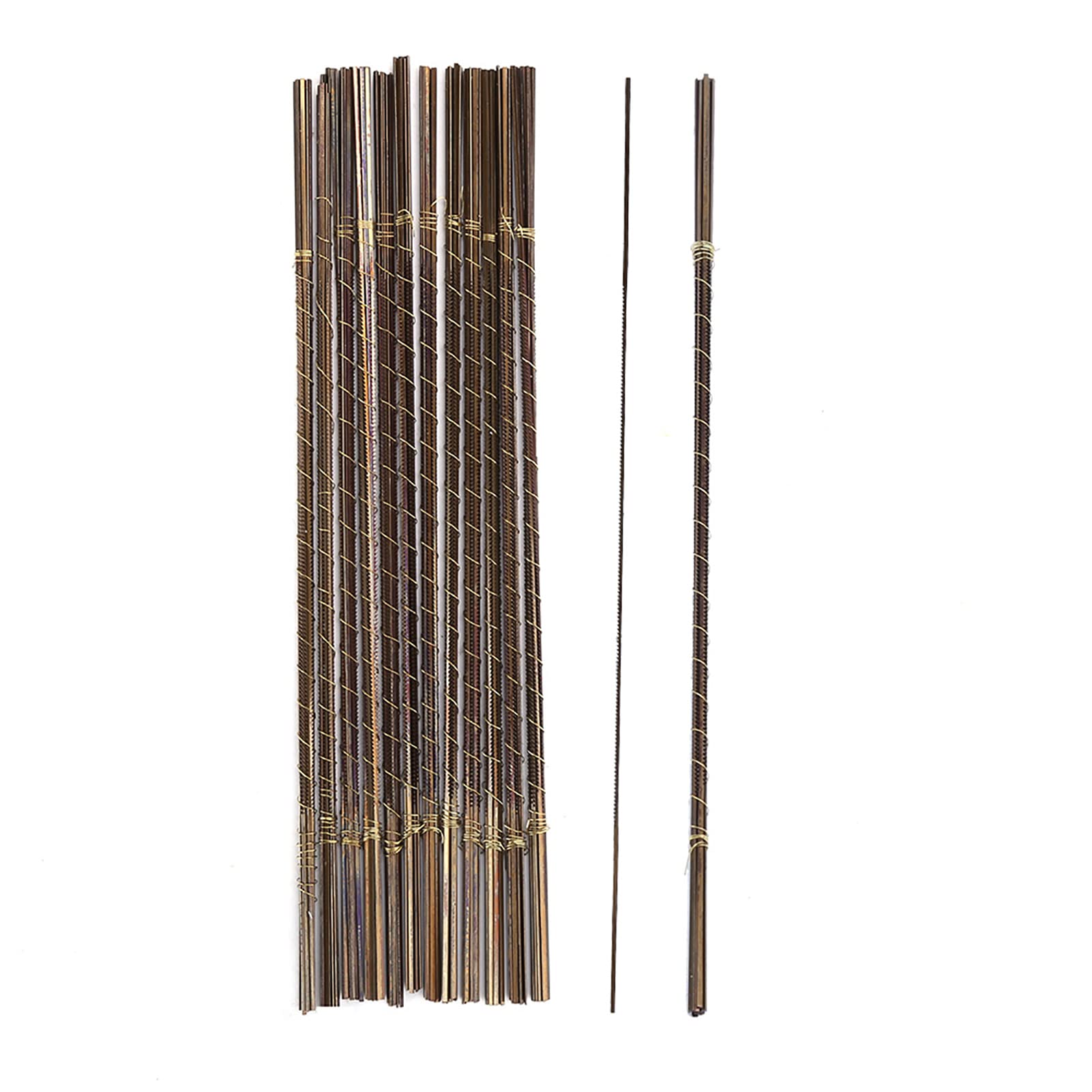 144 hojas de sierra de calar de corte fino, hojas de sierra de cera para joyería con dientes en espiral, hojas de corte de sierra de alta dureza para kit profesional de (0#)