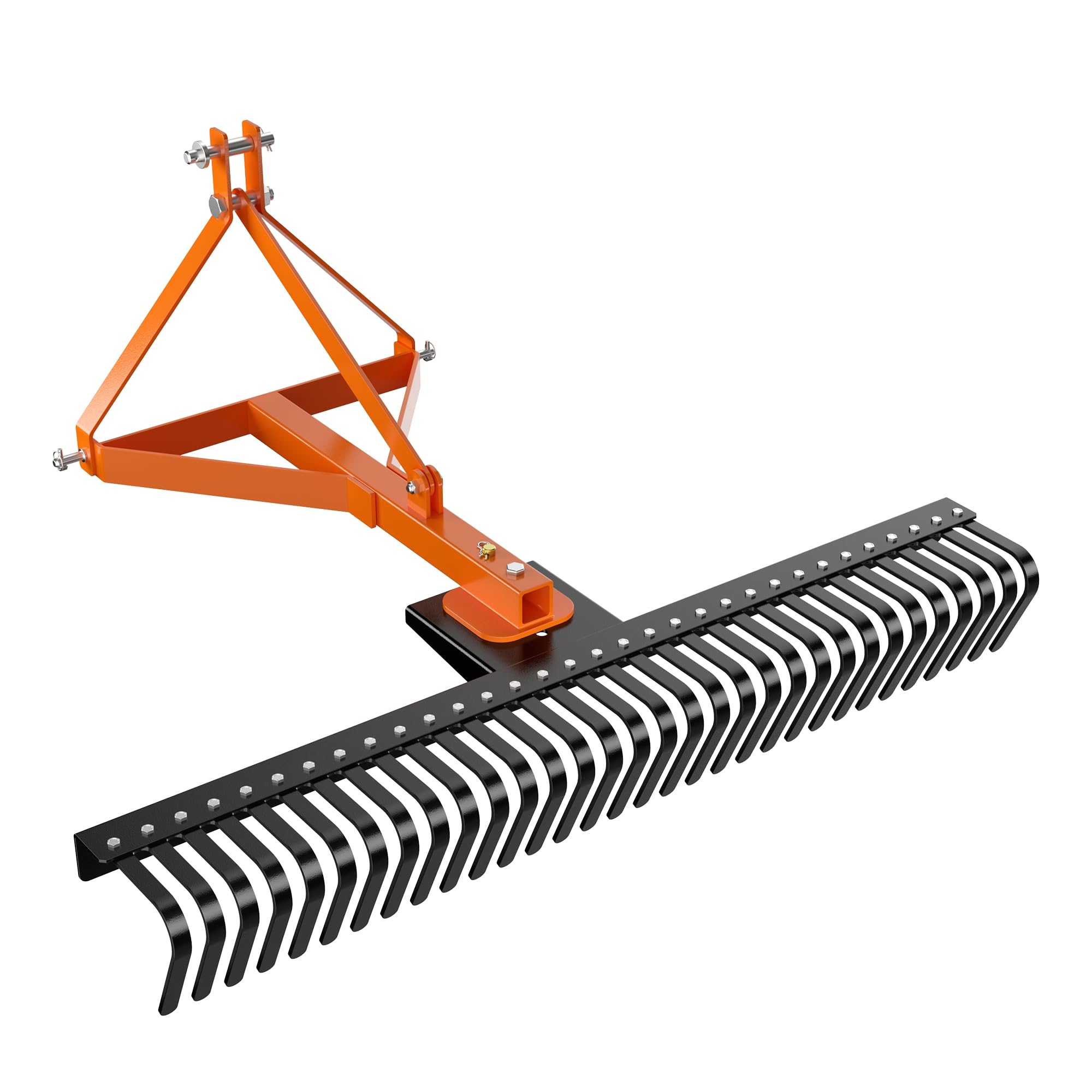 Amazon.com : GarveeTech 5 Ft Landscape Rock Rake, 3 Point Tractor Rake ...
