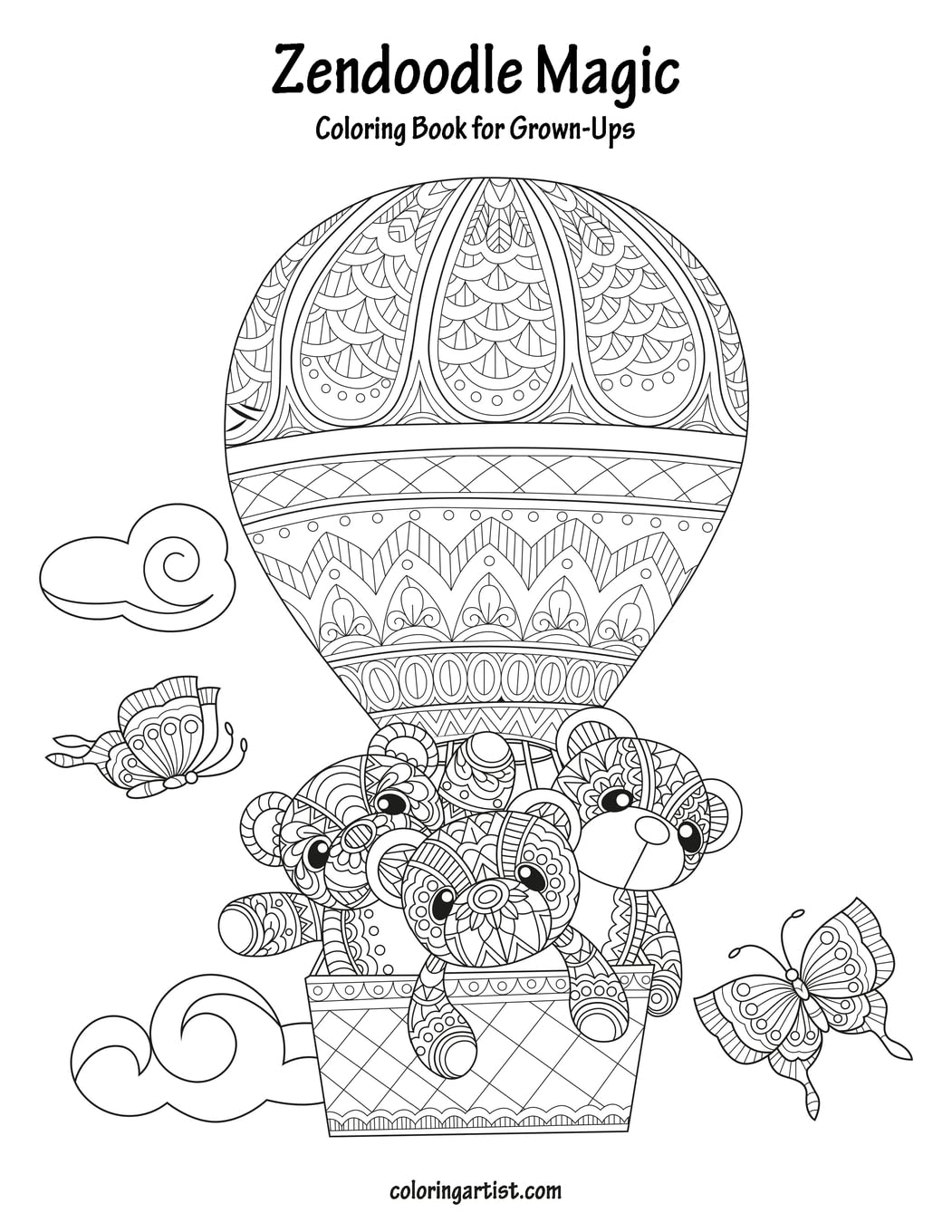 Zendoodle Magic Coloring Book for Grown-Ups 1: Volume 1