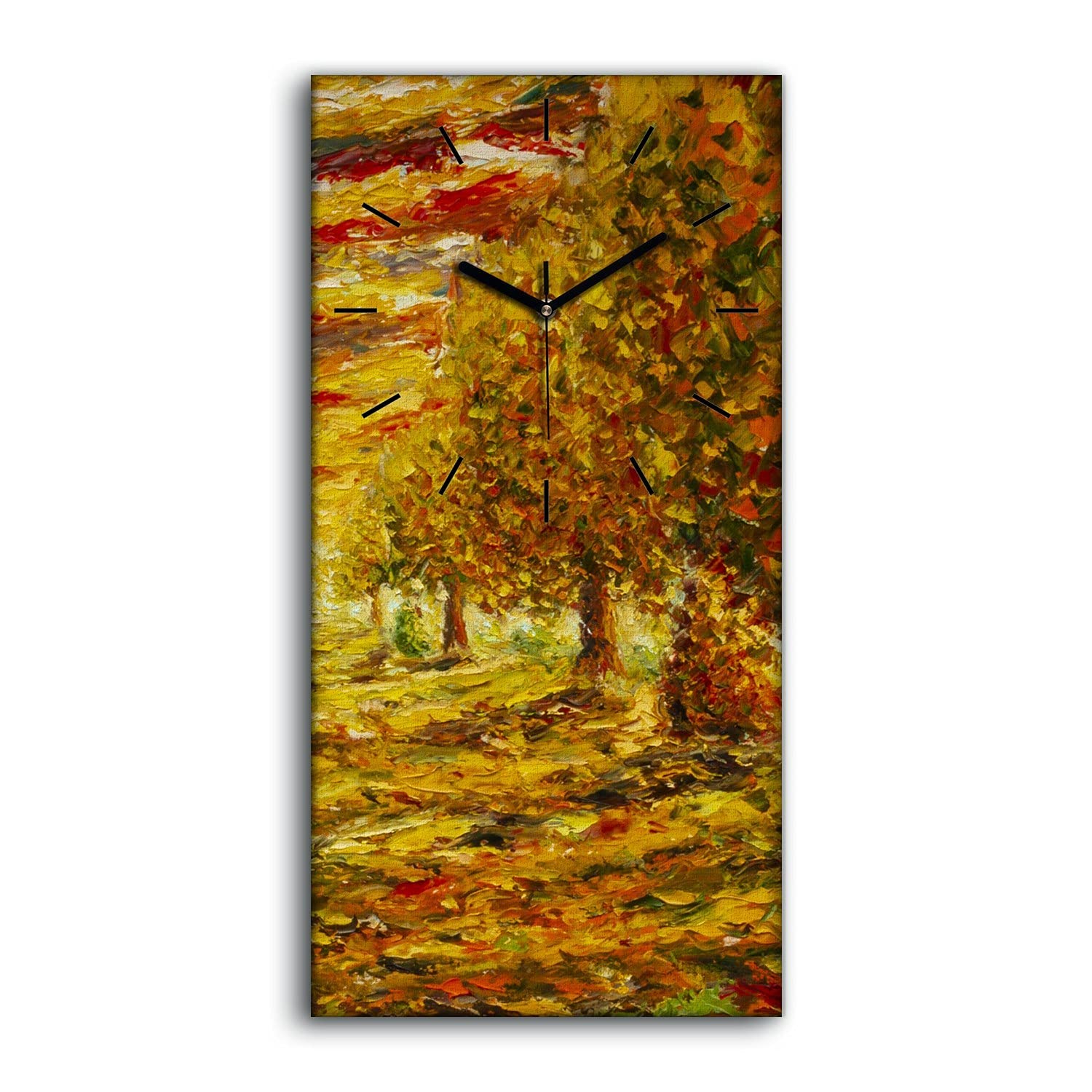 Horloge murale decoration salon chambre nature calme sans tic tac