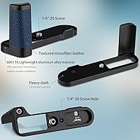 Vista 5 de Haoge Mango HG-D8 para Leica D-Lux 8 Cuerpo de cámara Soporte de agarre en forma de L