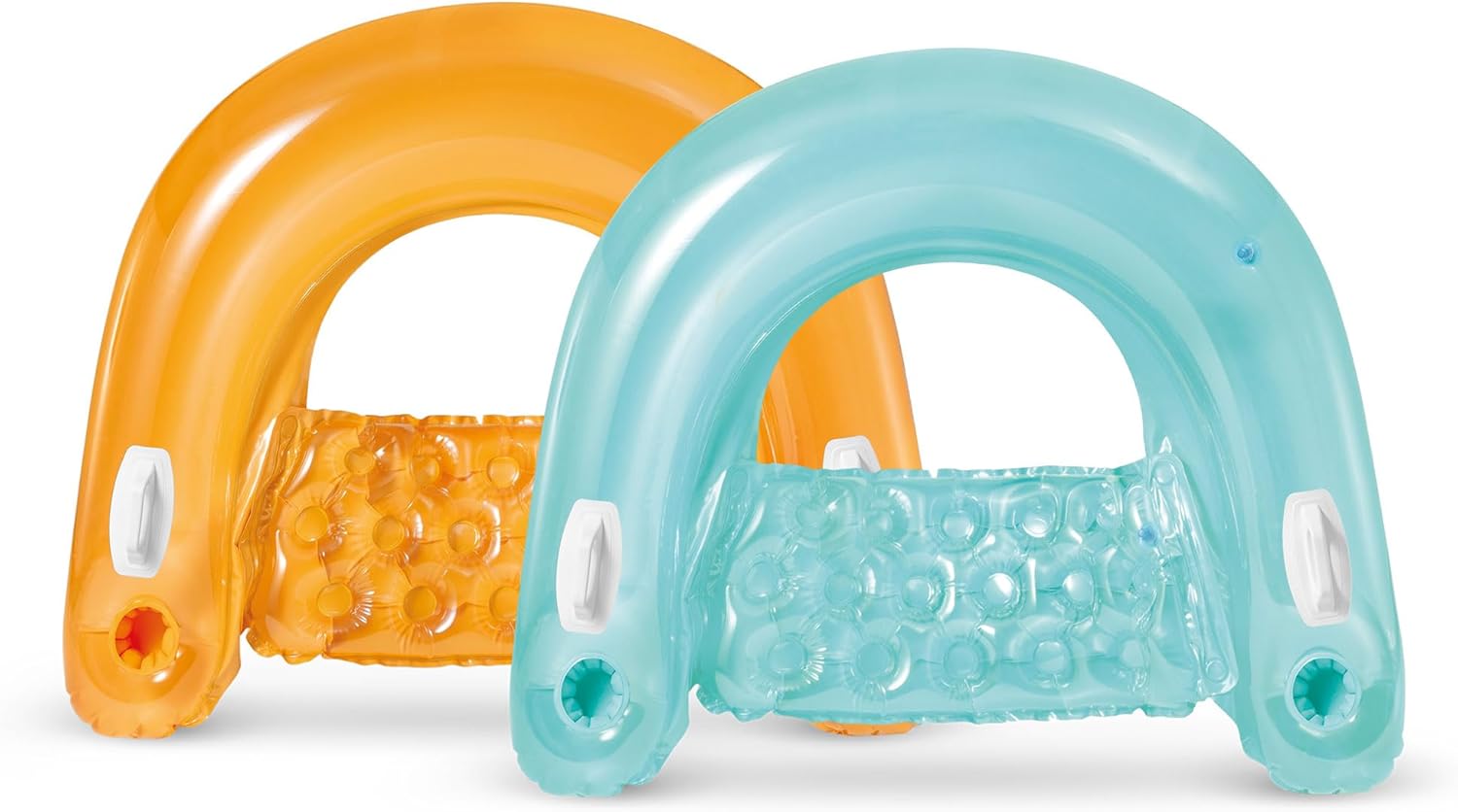 Intex 58859EP Sit 'N Float Inflatable Pool Float: Pool Lounge with Built-in Cup Holders – Heavy-Duty Handles – 220lb Weight Capacity – 58