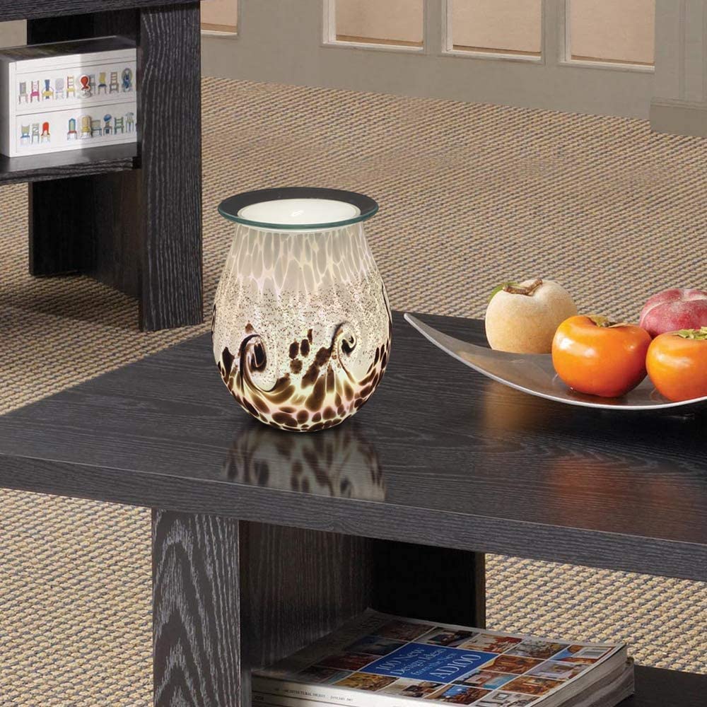 Elektrischer Kerzenwärmer Kunstglas Duftwachs schmilzt Brenner Aroma Nachtlicht Dekorative Lampe für Geschenke Wohnkultur Café
