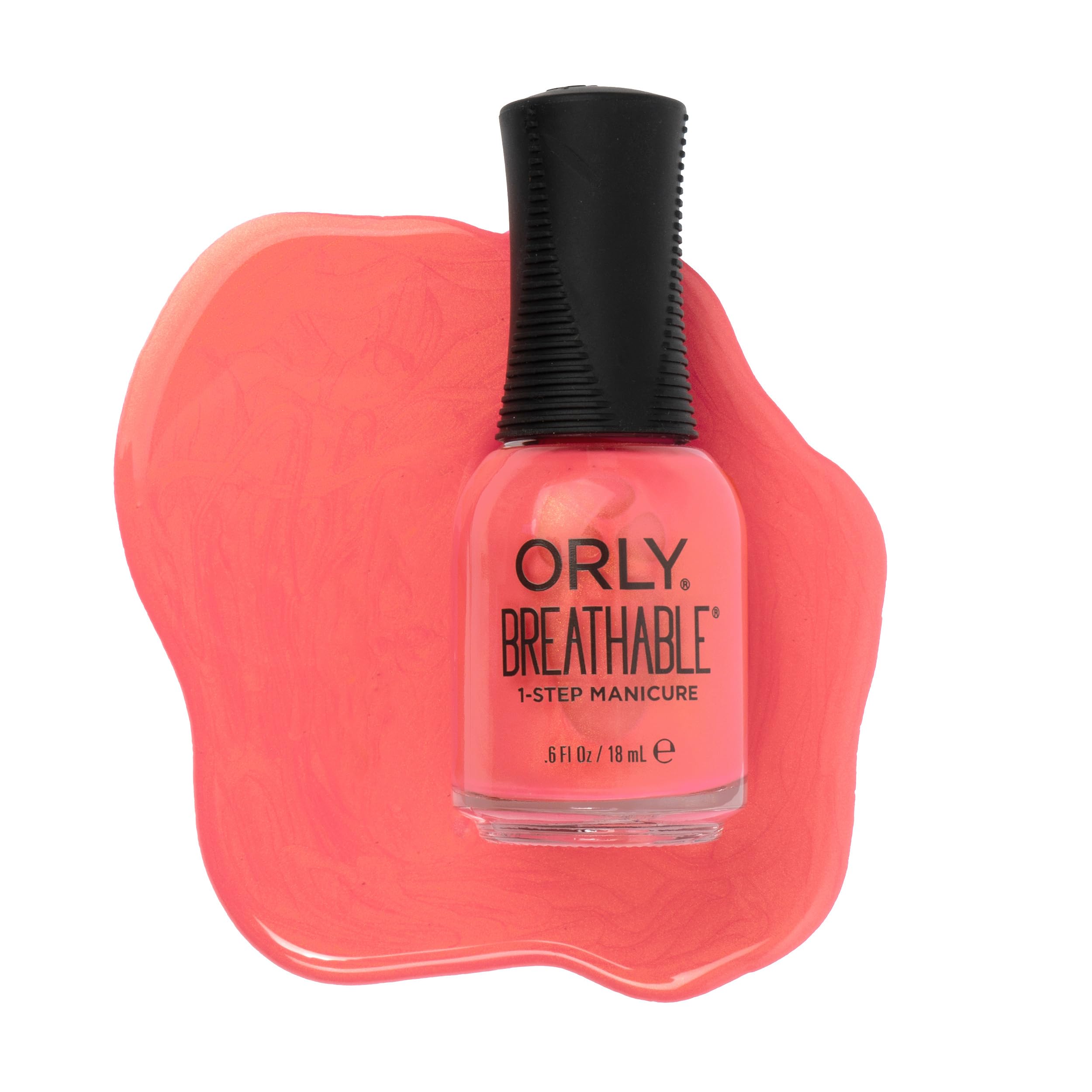 Orly Melting Point Nail Polish Collection | Golden Pink Shimmer | Long-Wearing, Full Coverage Formula with Gripper Cap | Vegan & Cruelty-Free (The Floor Is Lava)