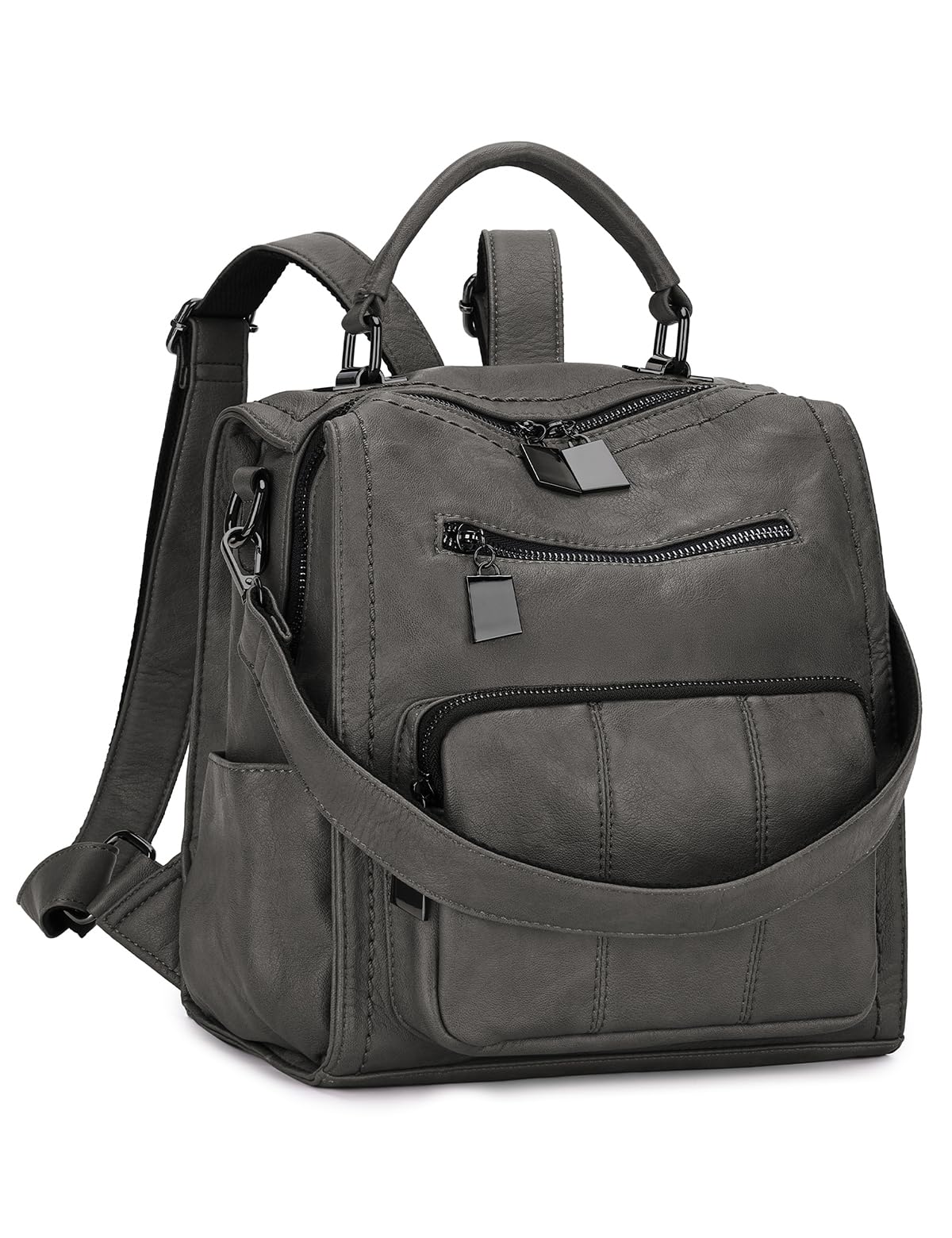 RAVUO Backpack Purse for Women, Fashion Leather Handbags Designer Convertible Satchel Ladies Shoulder Bag 3 Ways to Carry