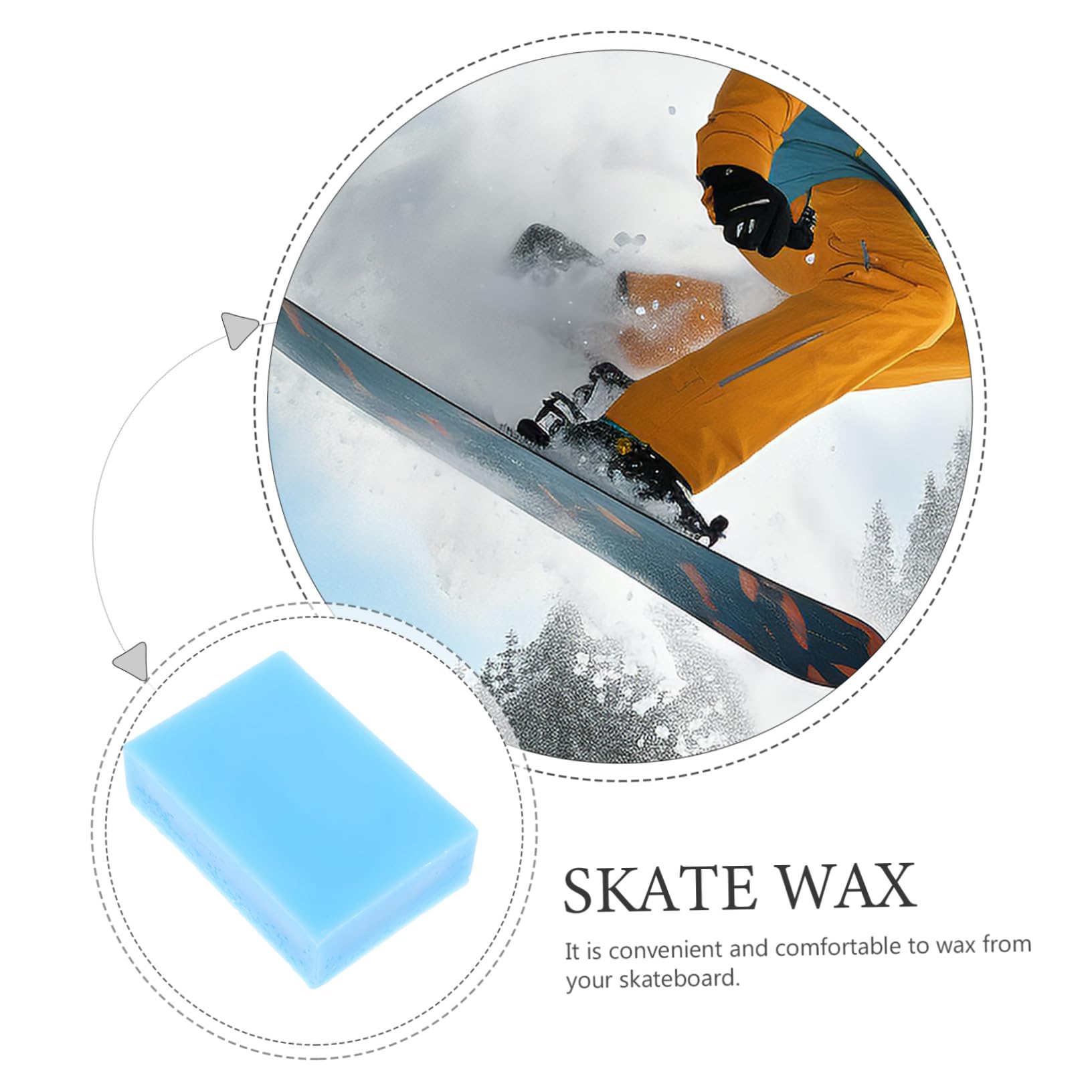 Mipcase sciolina da Snowboard mescolare la sciolina da Sci Protezione della sciolina da Sci Snowboard Accessori per Snowboard Skateboard per Pattini Accessori per Snowboard