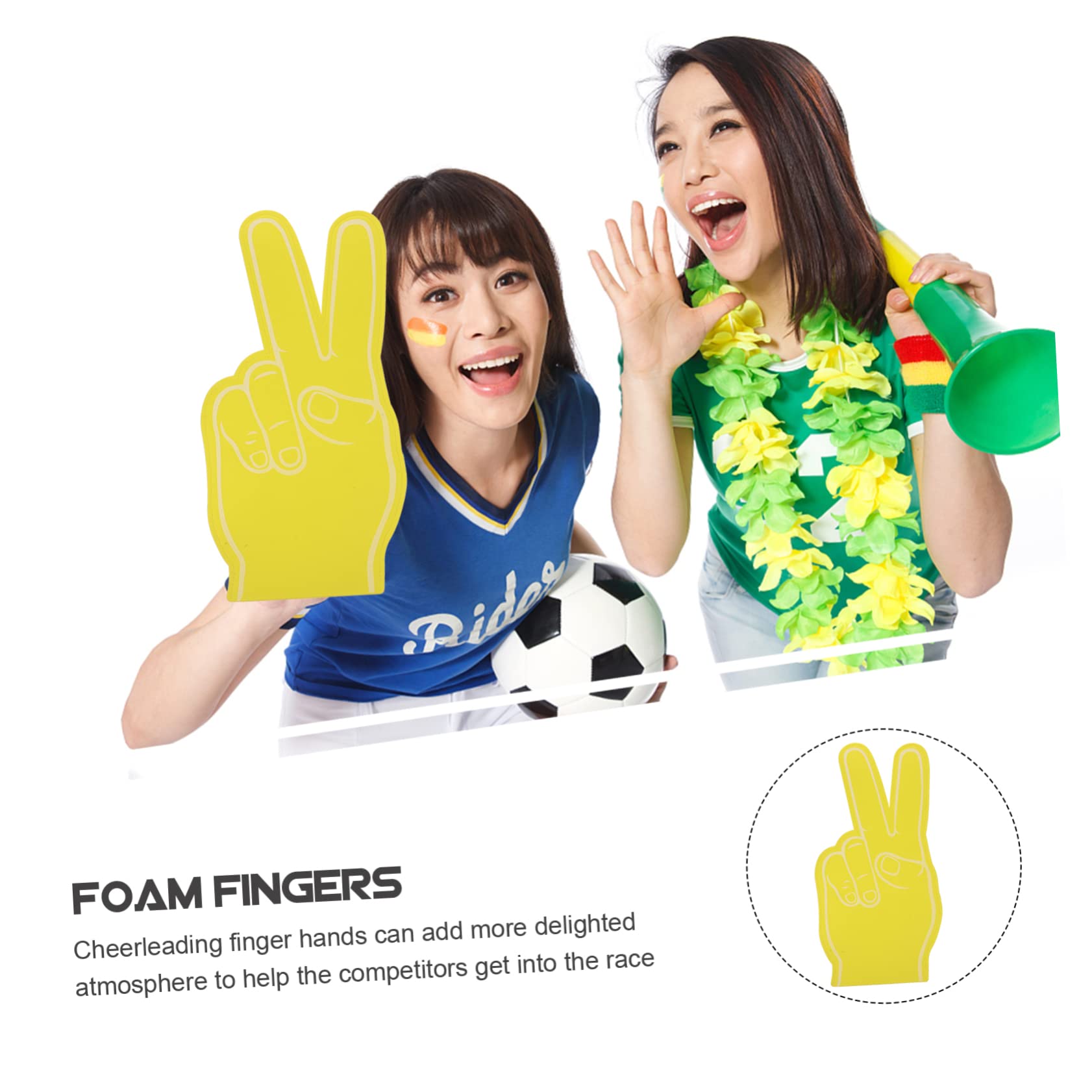 BESPORTBLE Gigante Dedo de Espuma Cinta Kinesiología Beisbol Muñequera Guantes Pre Green