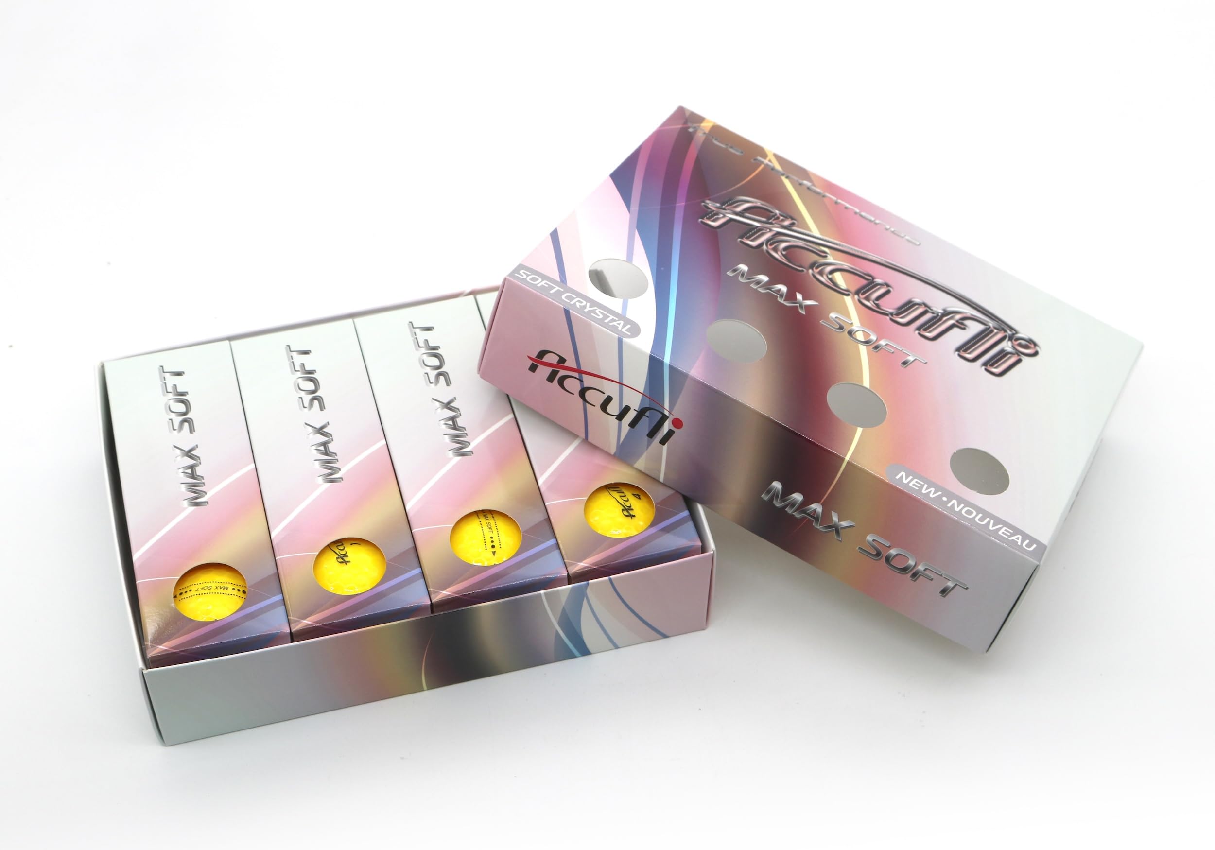 ACCUFLI Max Soft Crystal Golf Balls