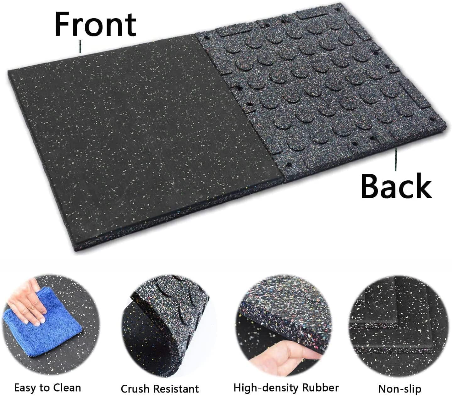 Buy jxgzyy Thick Interlocking Safety Flooring Rubber Playground Tiles