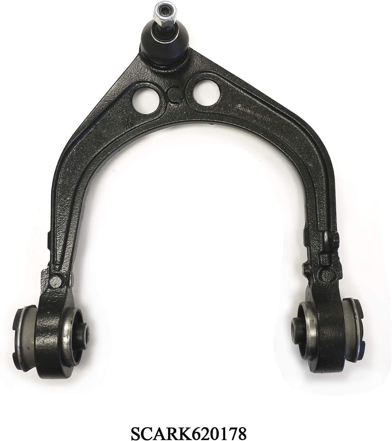 Front Right (Passenger Side) Upper Control Arm and Ball Joint Assembly Compatible with Chrysler & Dodge Model 300 & Challenger & Magnum & Charger (Replacement# 4782666AB, RK620178) - SCARK620178