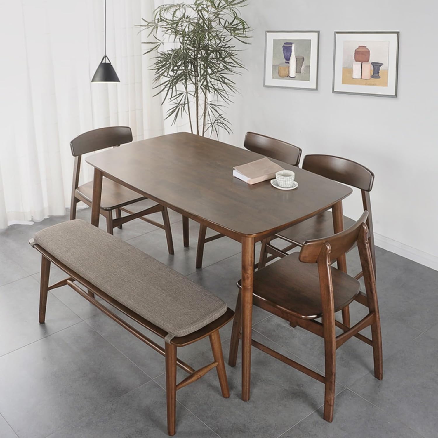 Kitchen Bench with Rounded Corner, Upholstered Bench, Industrial Shoe Bench for Entryway Bench, Long Dining Stool for Kitchen Living Room Bedroom Hallway Entryway(120cm/47.2in)