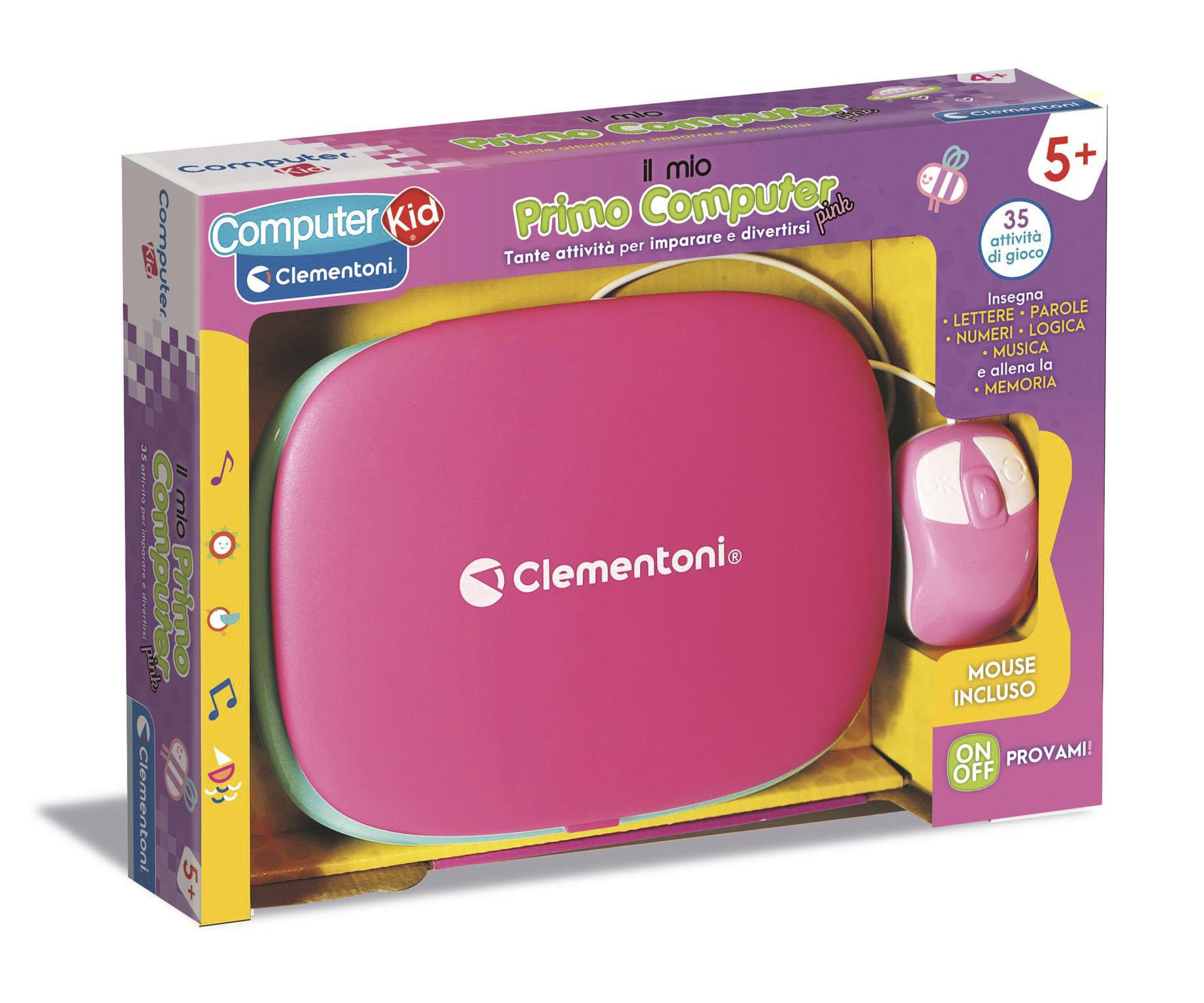 Clementoni Sapientino Primo Computer Pink - Gioco Educativo