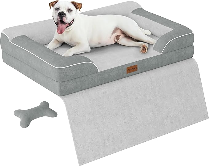 Cama Ortopédica para Perros Grandes con Espuma Viscoelástica