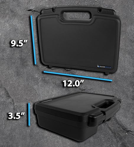 Miniatura 2 de CASEMATIX Funda de radio de mano compatible con 2 Motorola Talkabout Mh230r, Midland Lxt500vp3, BaoFeng Bff8hp Walkie Talkies y accesorios, incluye