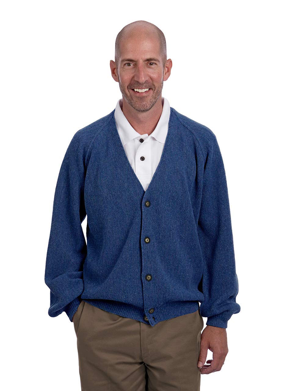Alpaca Golf – Men's Retro Pro 100% Pure Alpaca Cardigan, Breathable, Lightweight, Cozy & Luxurious Vintage Golf Sweater