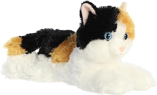 Aurora® Adorable Flopsie™ Esmeralda™ - Animal de peluche, facilidad para jugar, compañeros intemporales, color blanco, 12 pulgadas