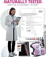 Vista 4 de SKATEWIZ Juego de rodilleras y coderas para niños y adultos con protectores de muñeca para patinaje sobre ruedas [6 piezas] - Equipo de protección