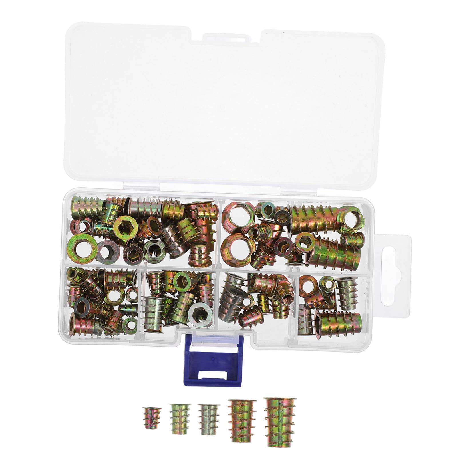 Tuercas insertables Mobestech de 100 piezas para ensamblaje estable de muebles