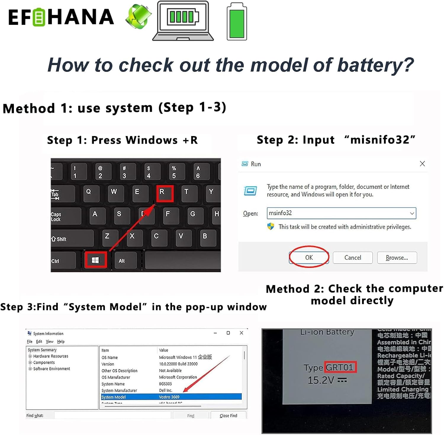HXFHF Laptop Battery Replacement for Dell Venue 11 Pro 7139 7310 T07G T07G001 i3-4020Y i3-4030Y i5-4300Y i5-4210Y Series Notebook VJF0X VT26R XNY66 451-BBGR 451-12170 0VT26R 7.4V 36Wh
