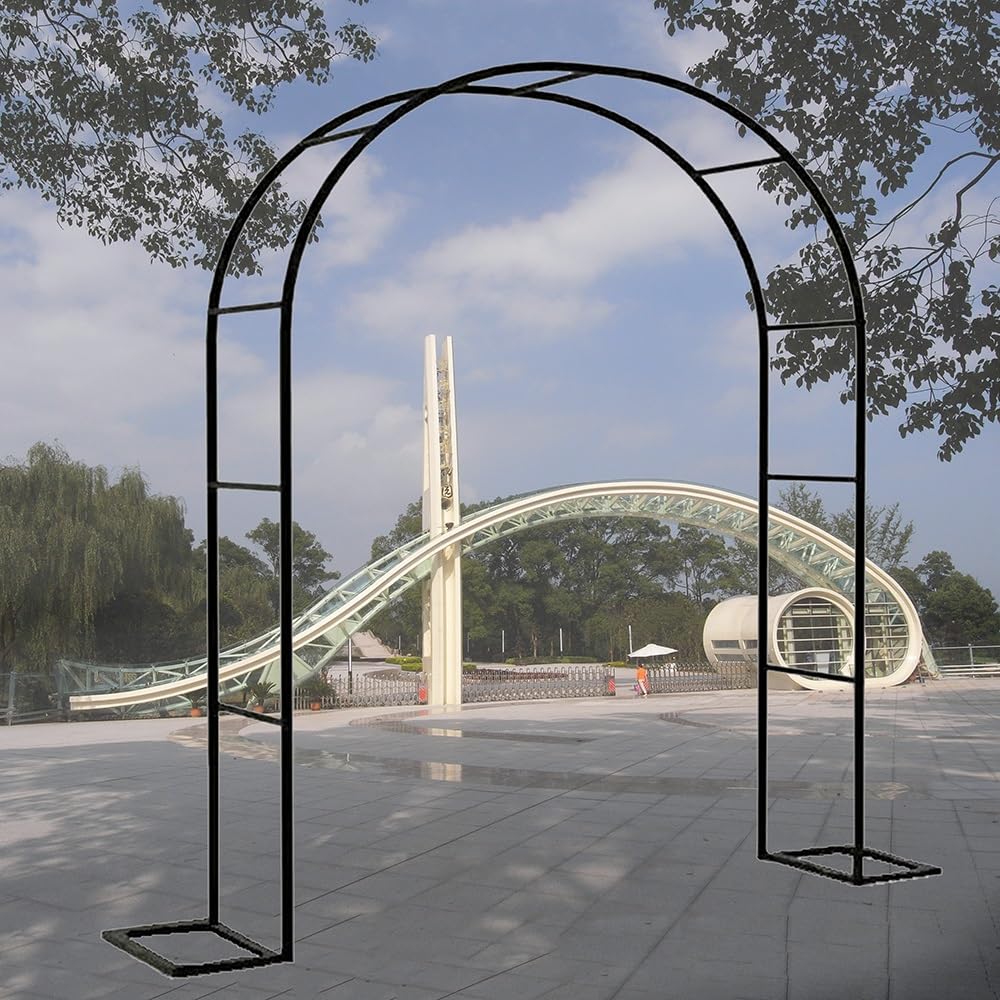 Treillis métallique en Arche de Jardin pour Plantes Grimpantes et Décoration Extérieure Roses
