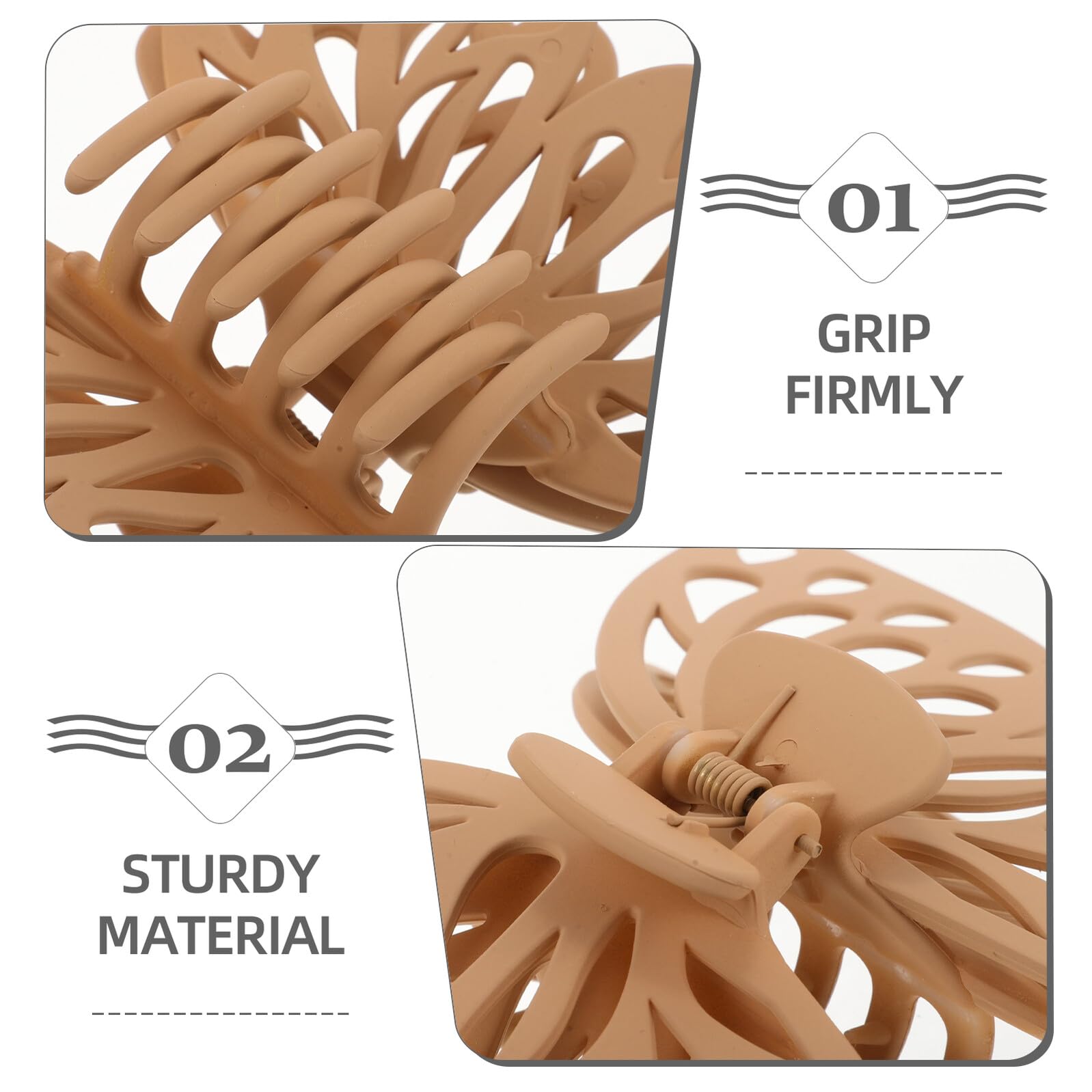 Angoily Große Schmetterlings Haarklammern Modische Lange Haarspangen 8 Stück Zufällige Farbe aus Ps und Abs Schonend zum Haar für Frauen für Partys und Hochzeiten