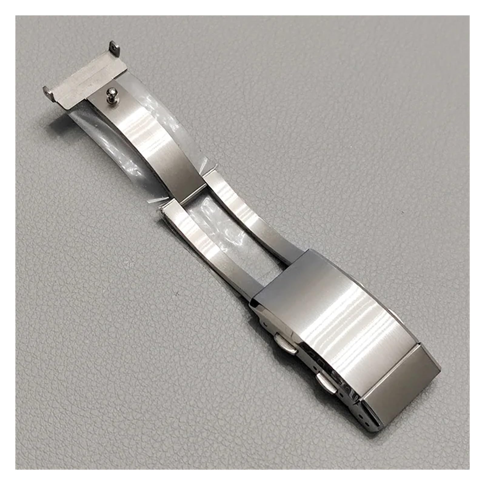 ZHGUIMING 316L stal nierdzewna solidna klamra 18mm 20mm 22mm do zapięcia Seiko podwójna blokada składany przycisk klamra nurkowa metalowe akcesoria do zegarków