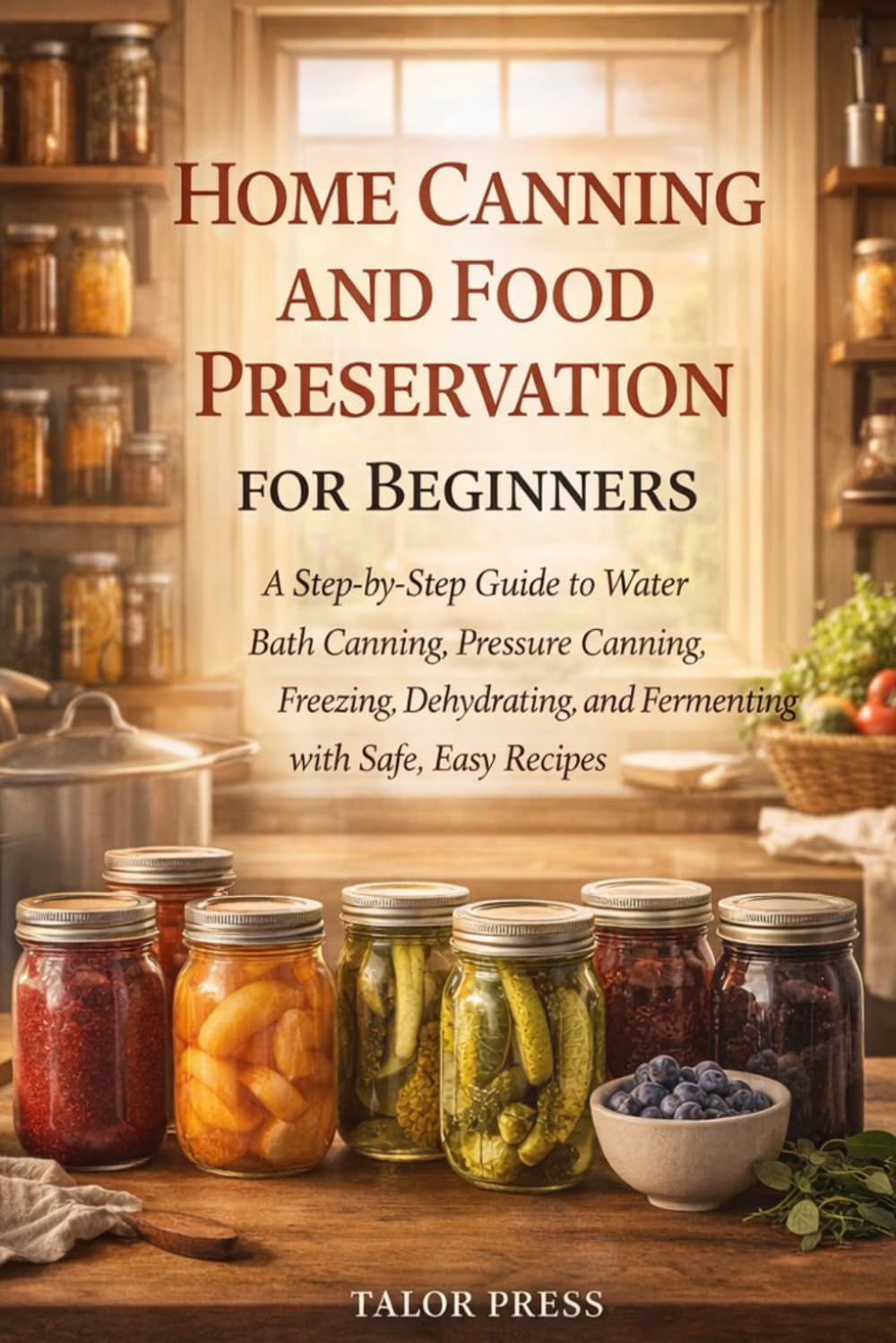 Home Canning and Food Preservation for Beginners: A Step-by-Step Guide to Water Bath Canning, Pressure Canning, Freezing, Dehydrating, and Fermenting with Safe, Easy Recipes