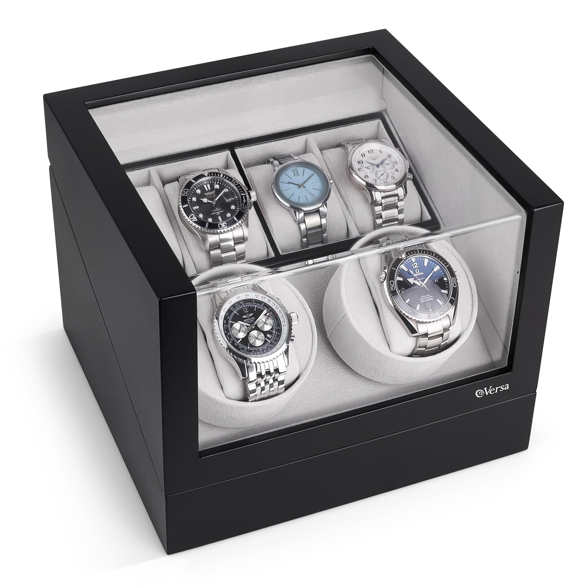 Versa Remontoir de Montre Automatique Double avec Rangement Compatible Rolex