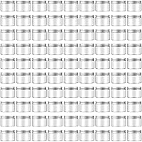 Vista 1 de Dandat 80 tarros de plástico transparente de 4 onzas con tapas de rosca, recipientes de almacenamiento recargables para cocina y uso doméstico