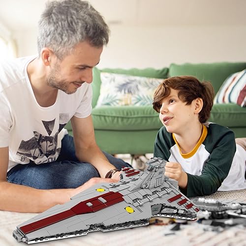 Miniatura 6 de Lrure Starship - Juego de bloques de construcción para regalos, conjunto de juguetes de construcción de naves espaciales, kit de modelo de ladrillo