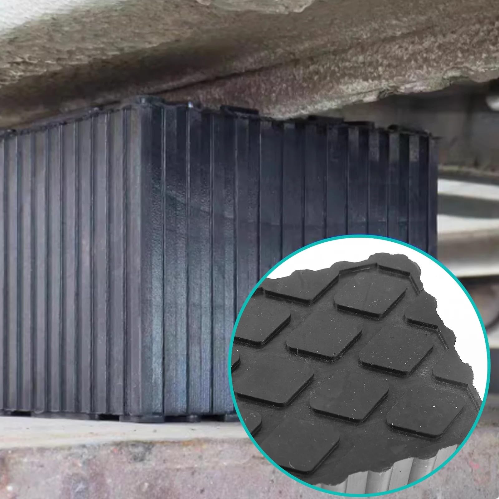 nożycowy lewarek 2 Szt. Podnośnik Samochodowy Gumowa Podkładka Podnosząca Bloki Podłogowe