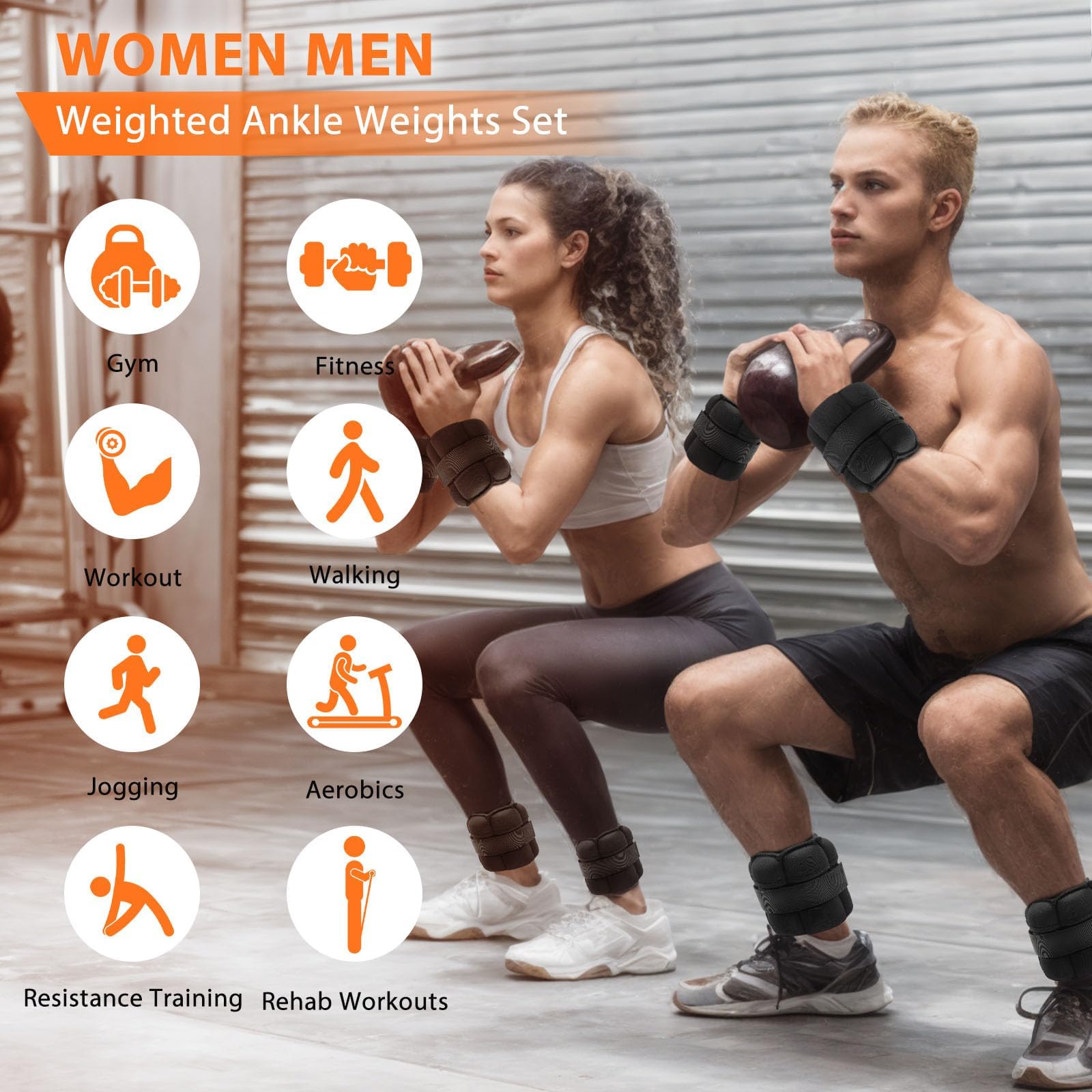 Ankle Weights, Wrist Leg Arm Weights For Women Men With