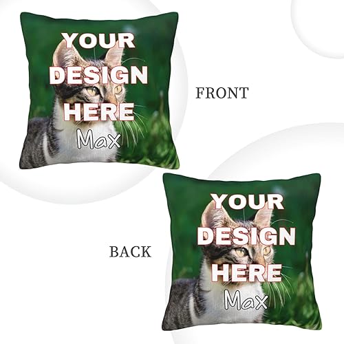 Miniatura 2 de Almohada personalizada con imagen y texto, de terciopelo de dos lados, funda de almohada personalizada con foto, decoración de habitación