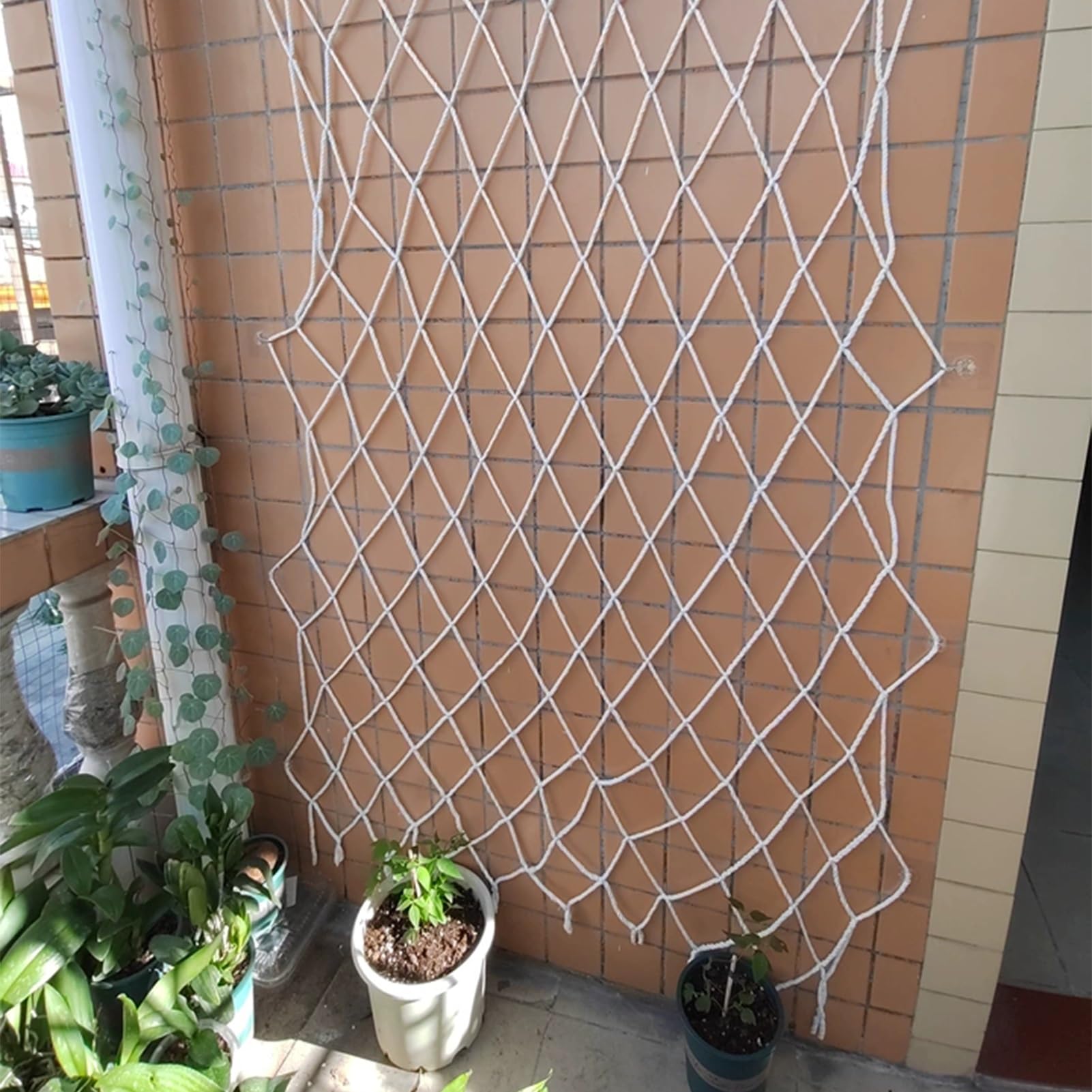Rete di sicurezza per balcone e parco giochi, rete protettiva in nylon per bambini, decorazione per terrazze esterne, rete per recinzione per scale e altalene