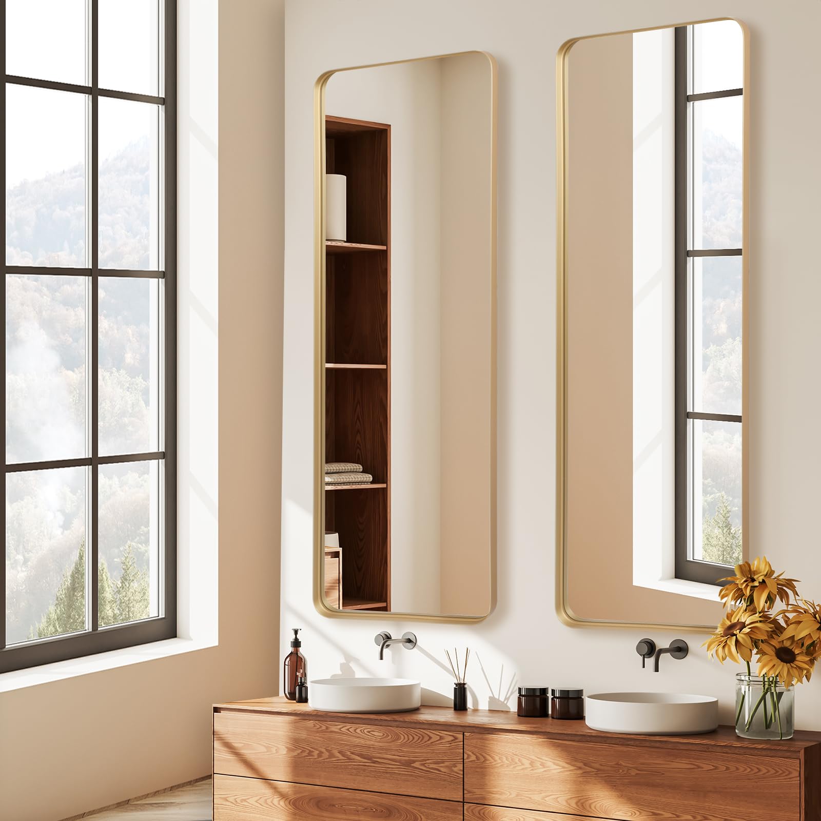 NY　45cm Amazon.com: Anpark Rectangle Mirror Full Length 21